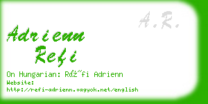 adrienn refi business card